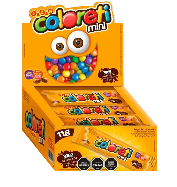 Mini Confite COLORETI Display x36unidades 11grs
