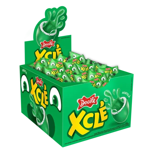 Chicle DOCILE XCLÉ x40 unidades 200gr - Menta