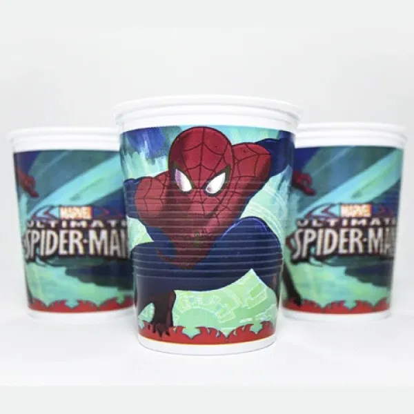 Vasos x8 uni Spider-Man