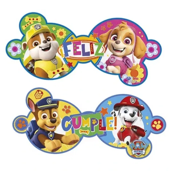 Cartel Feliz Cumpleaños Paw Patrol