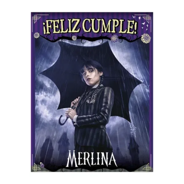 Afiche Colgante Merlina