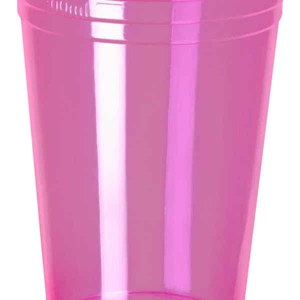 Vaso Neon Rosado  x 25 Unidades