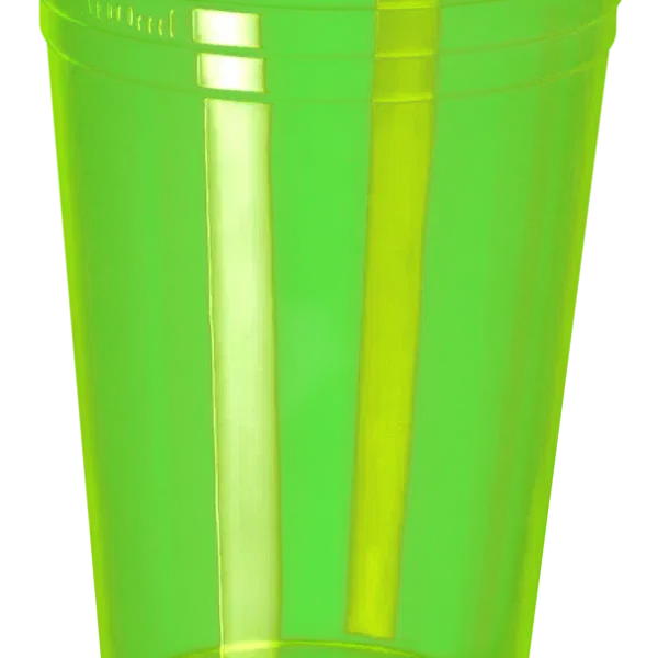 Vaso Neon Verde Lima  x 25 Unidades