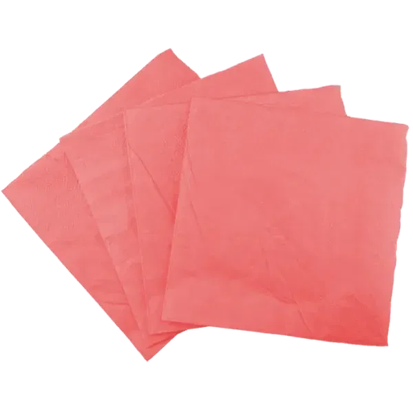 Servilletas Lisas Rosa   x 20 Unidades