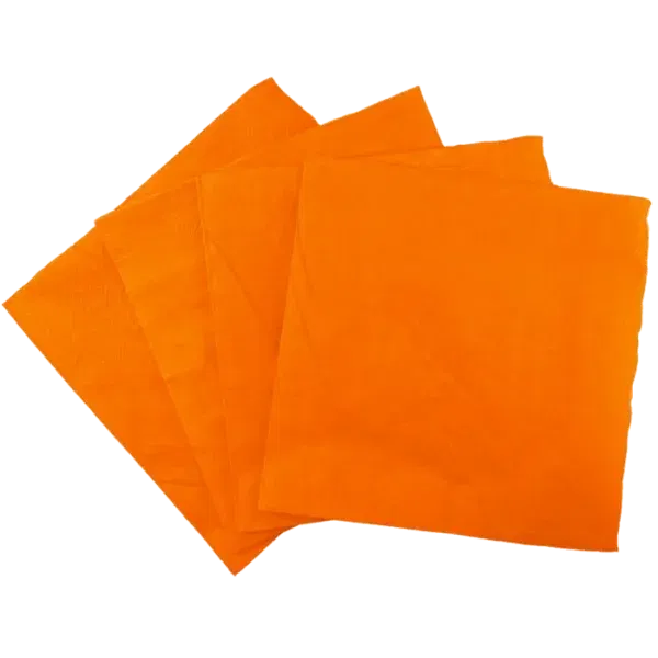 Servilletas Lisas Naranja x 20 Unidades