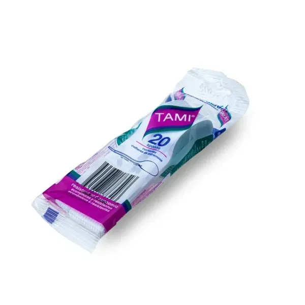Cuchara descartable blanca Tami x20 unidades