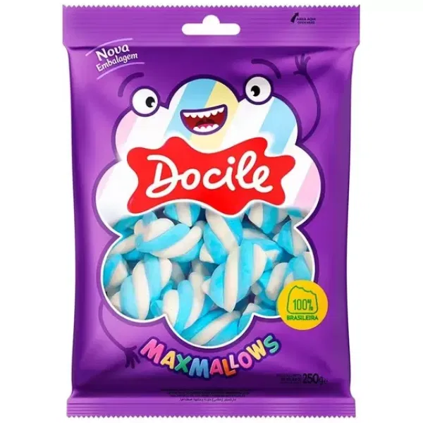 Malvaviscos Marshmallows DOCILE Celeste 250grs