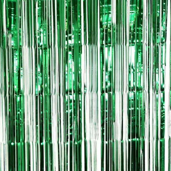 Cortina Metalizada 2x1m Color Verde