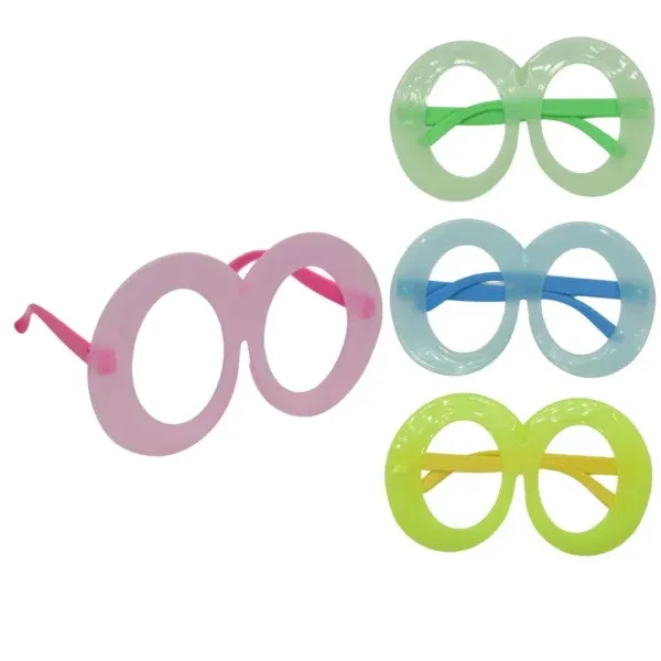 Cotillón Lentes Fluor Redondo  x 12 Unidades