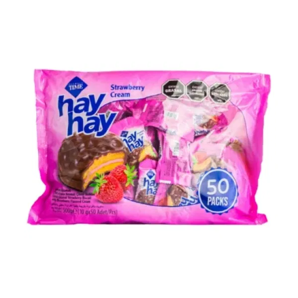 Alfajor Frutilla HAY HAY x50 Unidades