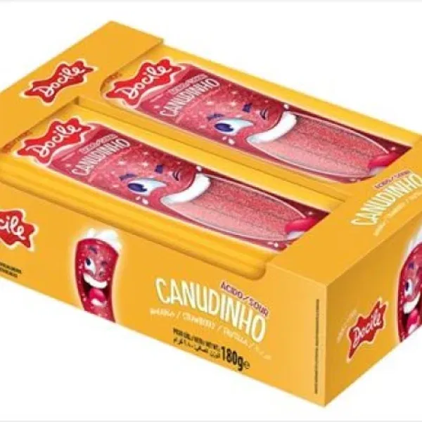 Tiras DOCILE Canudinho Frutilla x12 unidades