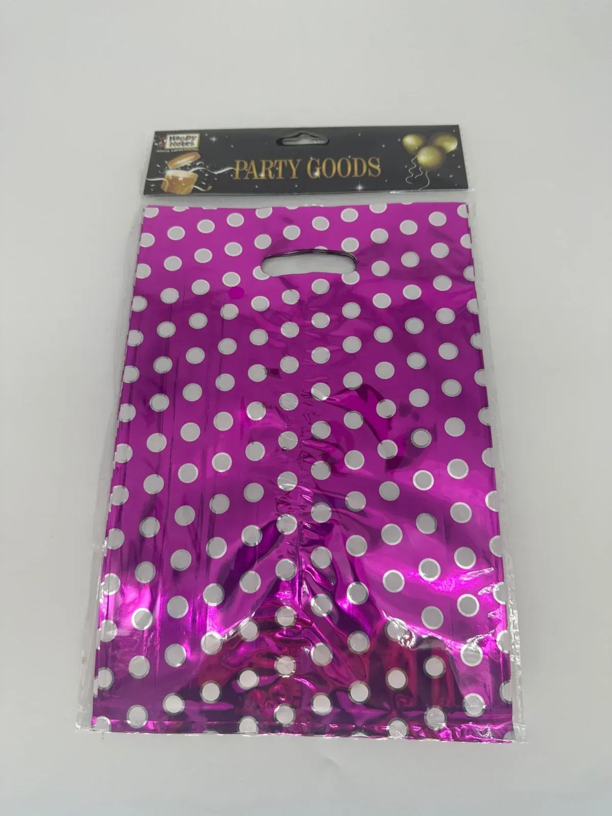Bolsas Sorpresitas Metalizada Lunares Violeta x10 unidades - Imagen 1