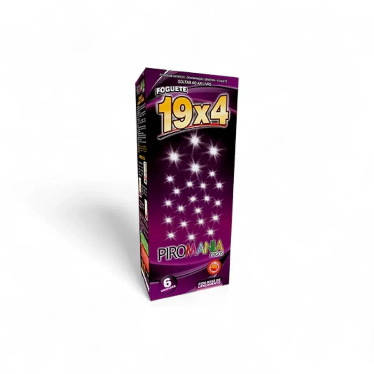 Foguete 19x4 Tiros Piromania – Caja x6 unidades - Imagen 1