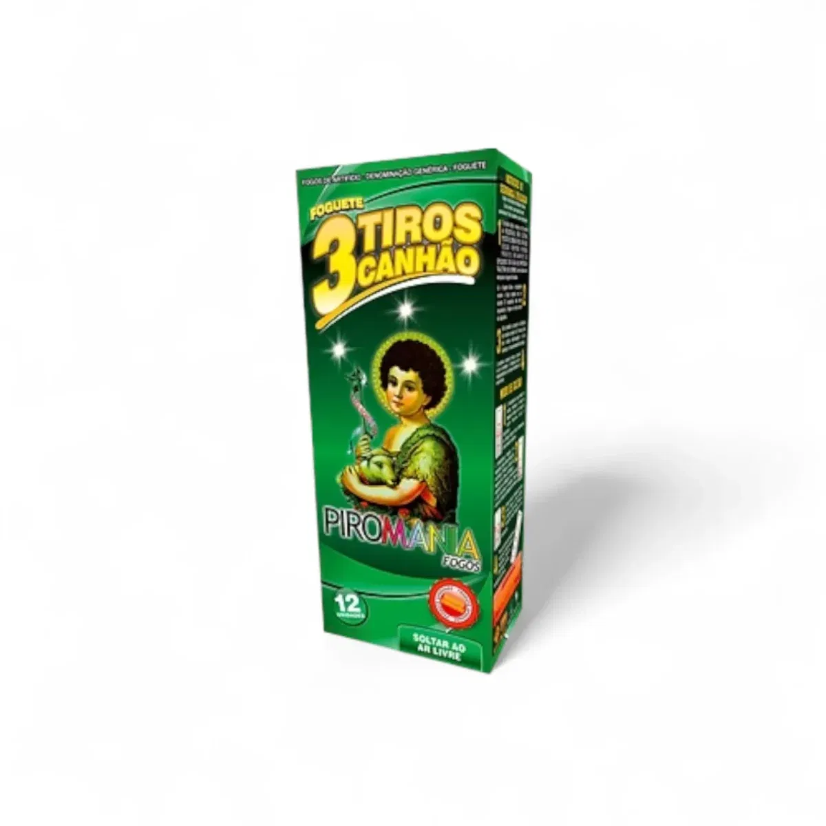 Foguete 3 Tiros Cañón Piromania – Caja x12 unidades - Imagen 1
