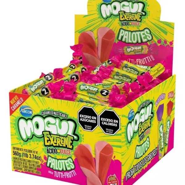 Caramelos Mogul Extreme Palotes sabor Tuti Fruti