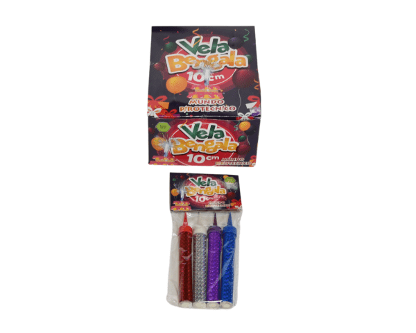 Vela Bengala de Colores 12 cm - PACK X 4 HUMOS Y VELAS BENGALA VELAS BENGALA