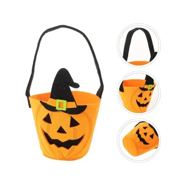 Caramelera de Tela con Forma de Calabaza