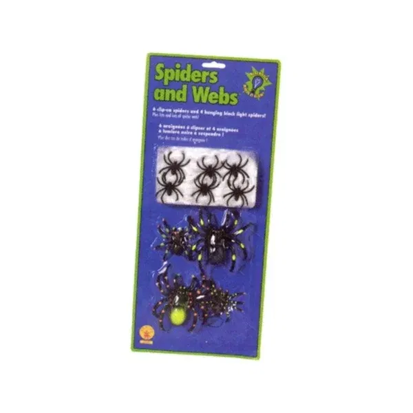 Set de Arañas con Tela de Araña