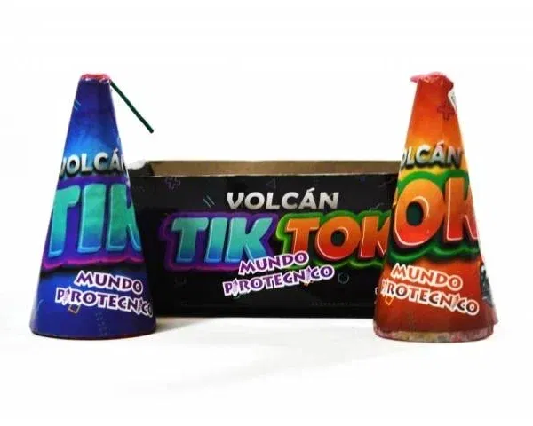 Volcan Tik Tok - 1 Volcan Azul + 1 rojo de Regalo