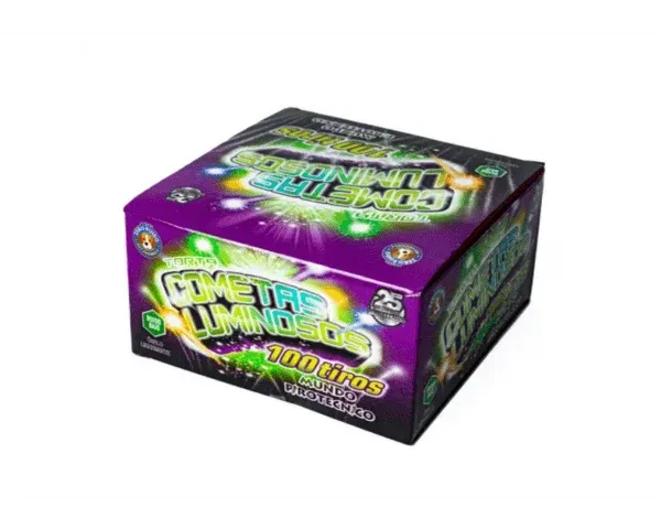 Torta Cometas Luminosos 100 tiros PET FRIENDLY