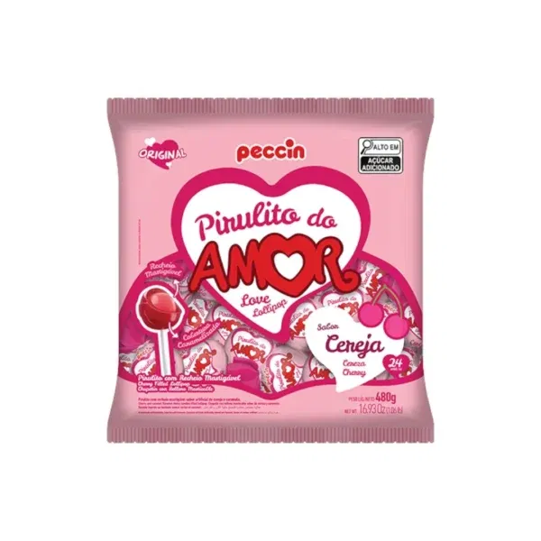 Chupetin AMOR Cereza x24 Unidades
