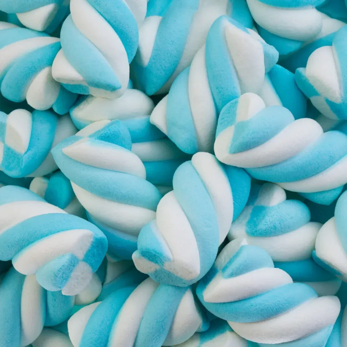 Malvaviscos Marshmallows FINI Twist Celeste 250 grs - Imagen 2