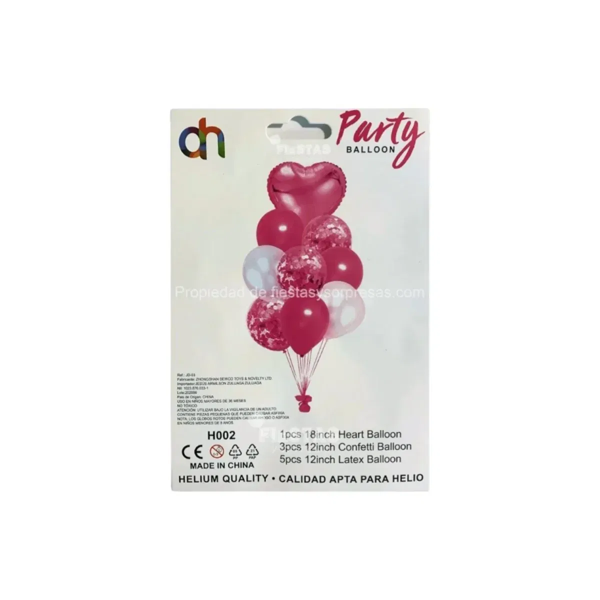 Set de Globos Fucsia – 9 Piezas - Imagen 1