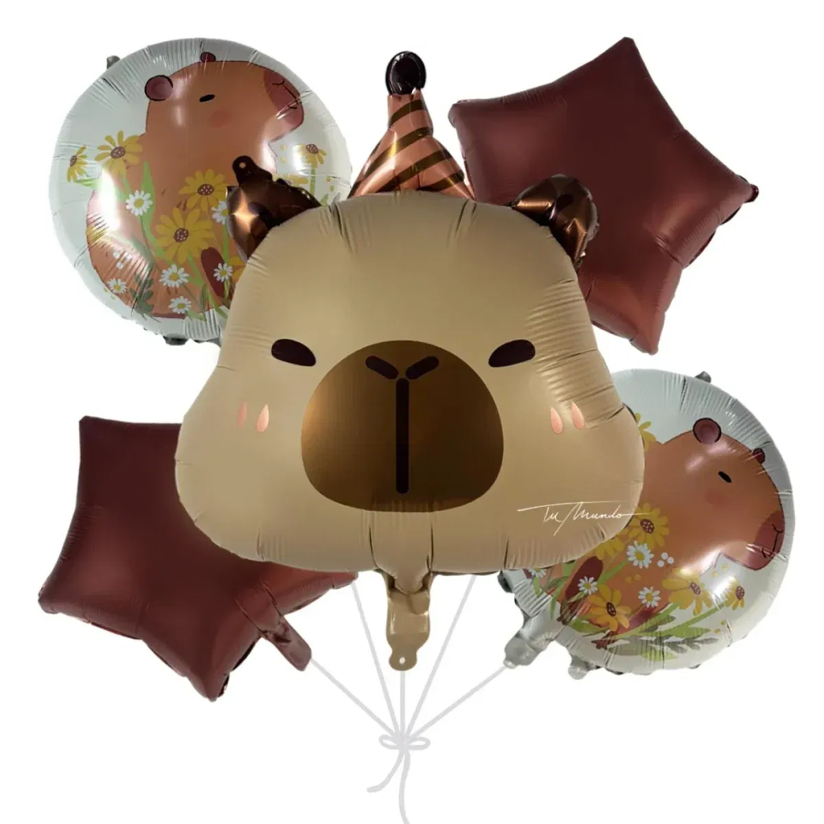 Set de Globos Capibara x5 unidades - Imagen 1