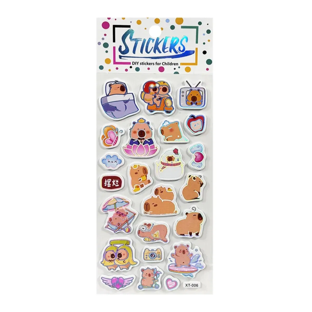 Stickers Capibara - Modelo C - Imagen 1