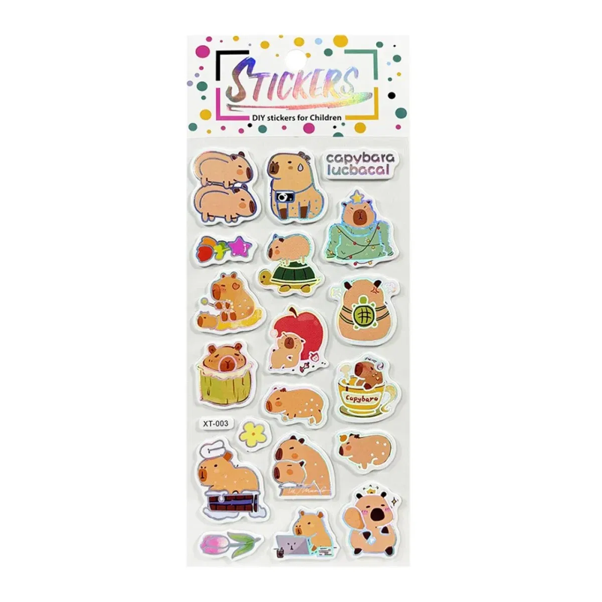 Stickers Capibara - Modelo D - Imagen 1