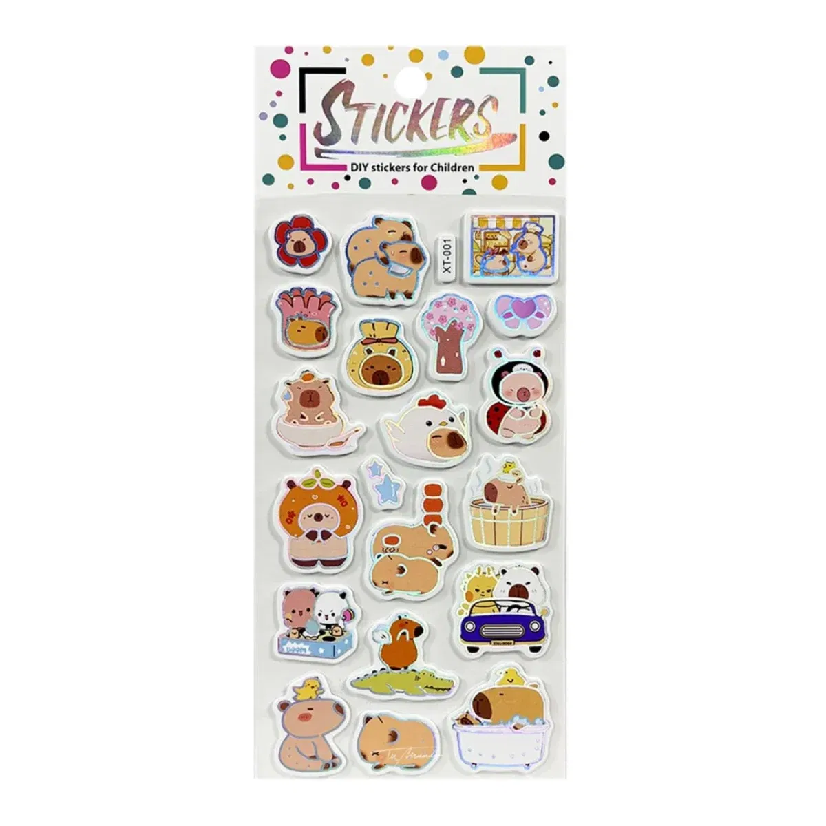 Stickers Capibara - Modelo E - Imagen 1
