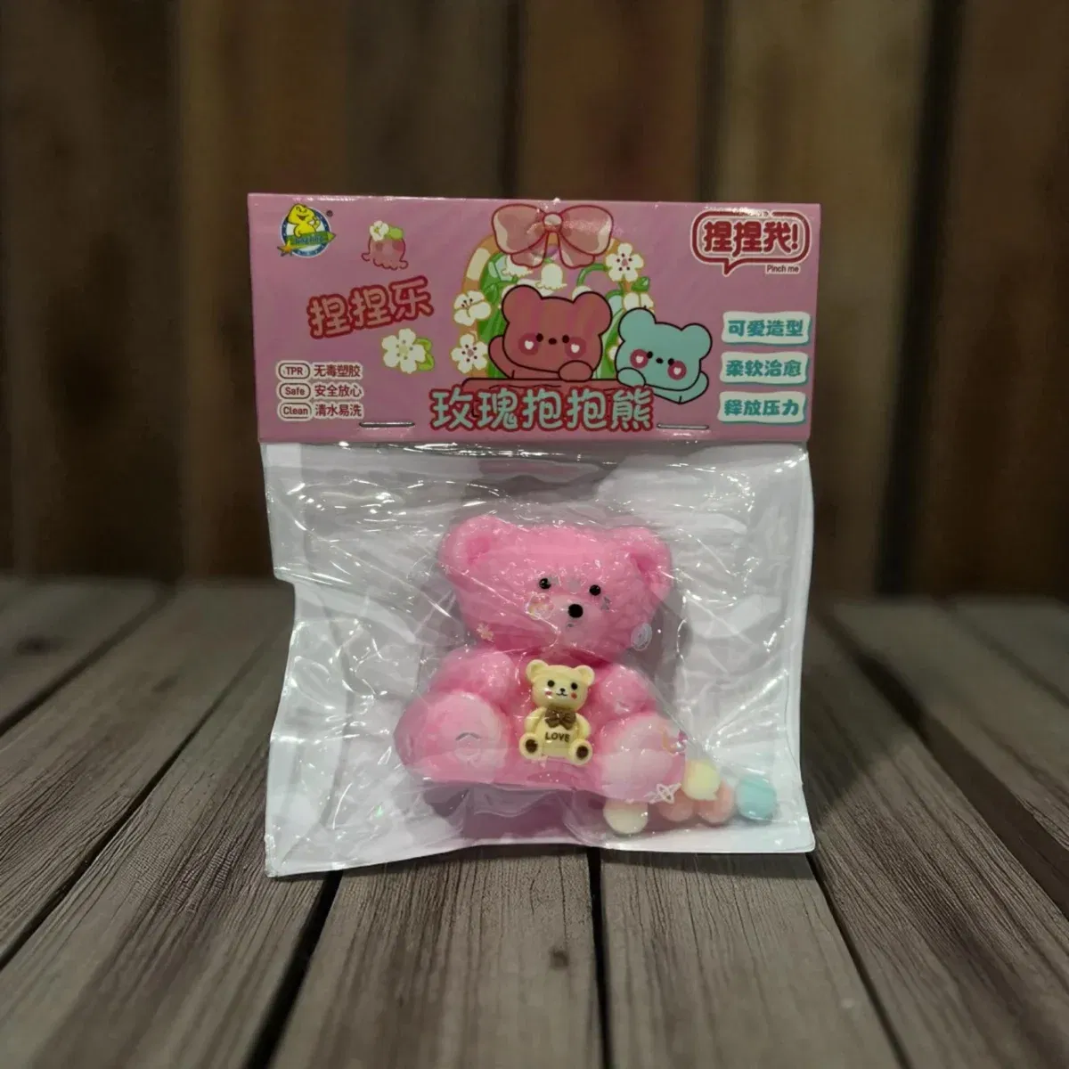 Amansa Locos Oso Rosado Antiestrés - Imagen 2