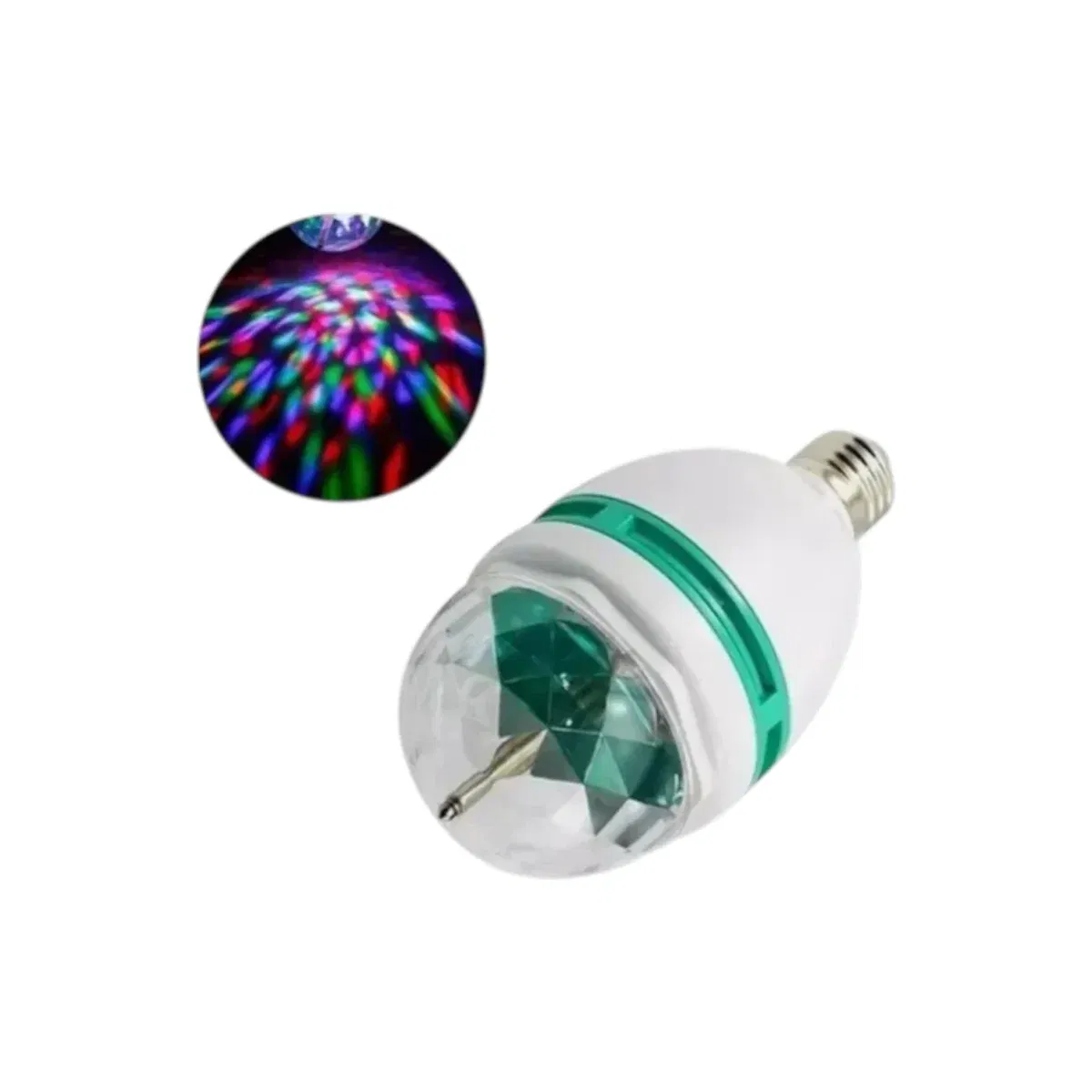 Bola de Luces Giratoria LED - Efecto Fiesta 3 Colores - Imagen 1