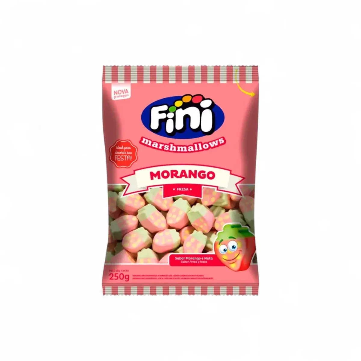 Malvaviscos Marshmallows FINI Morango 250 grs - Imagen 1