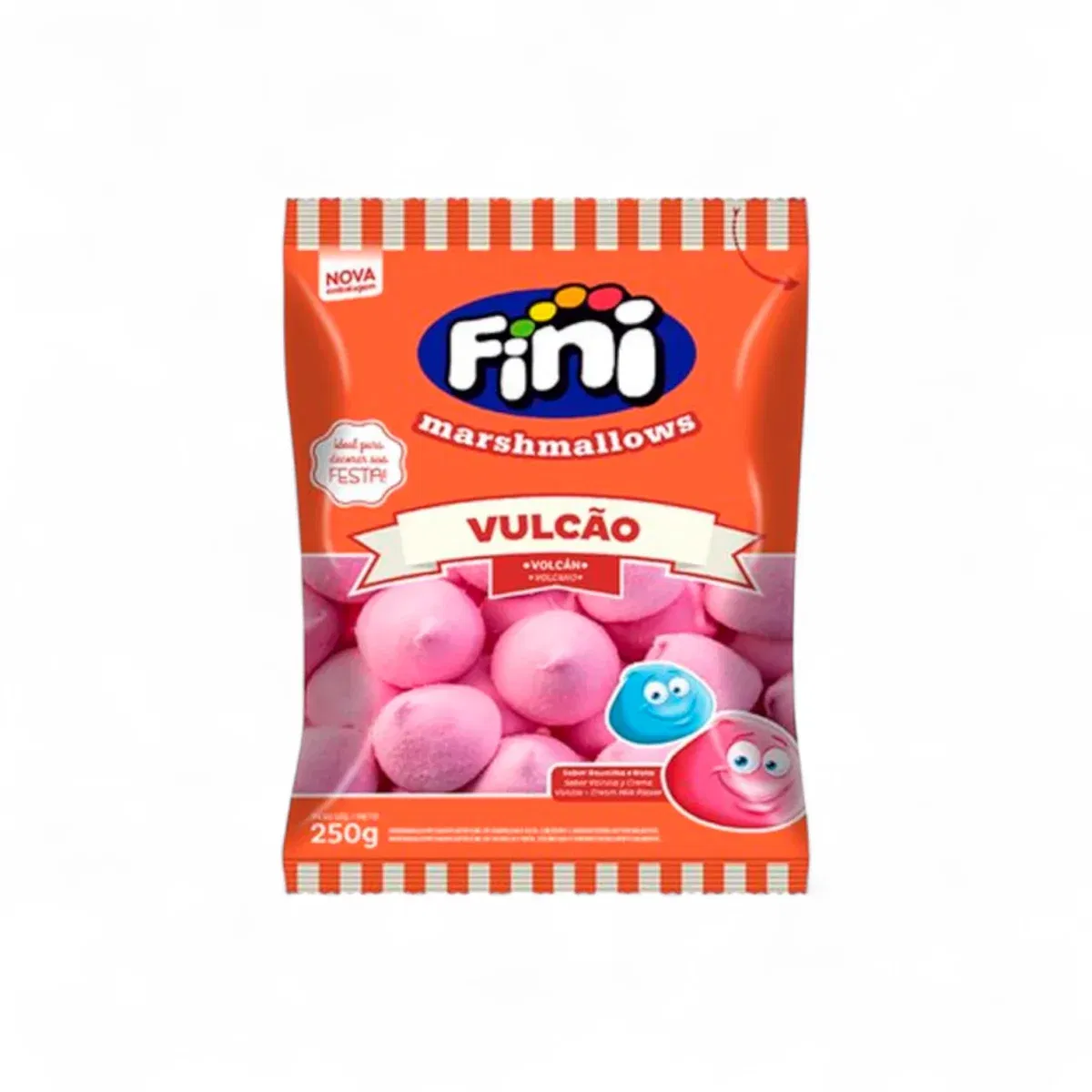 fini-volcan-rosado-250gr Malvaviscos Marshmallows FINI Volcán Rosado 250 grs - Imagen 1