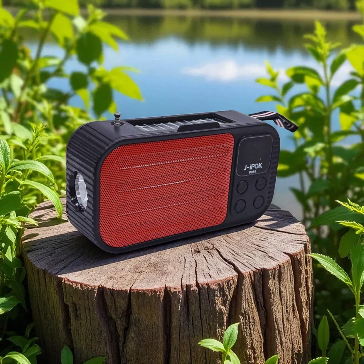 Parlante Solar Portátil P054 con Bluetooth, USB y Radio FM - Imagen 2