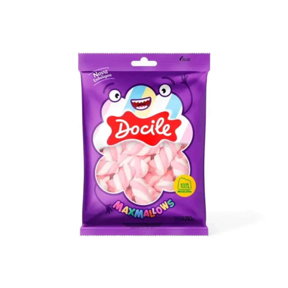 Malvaviscos Marshmallows DOCILE Rosado 250grs - Imagen 1
