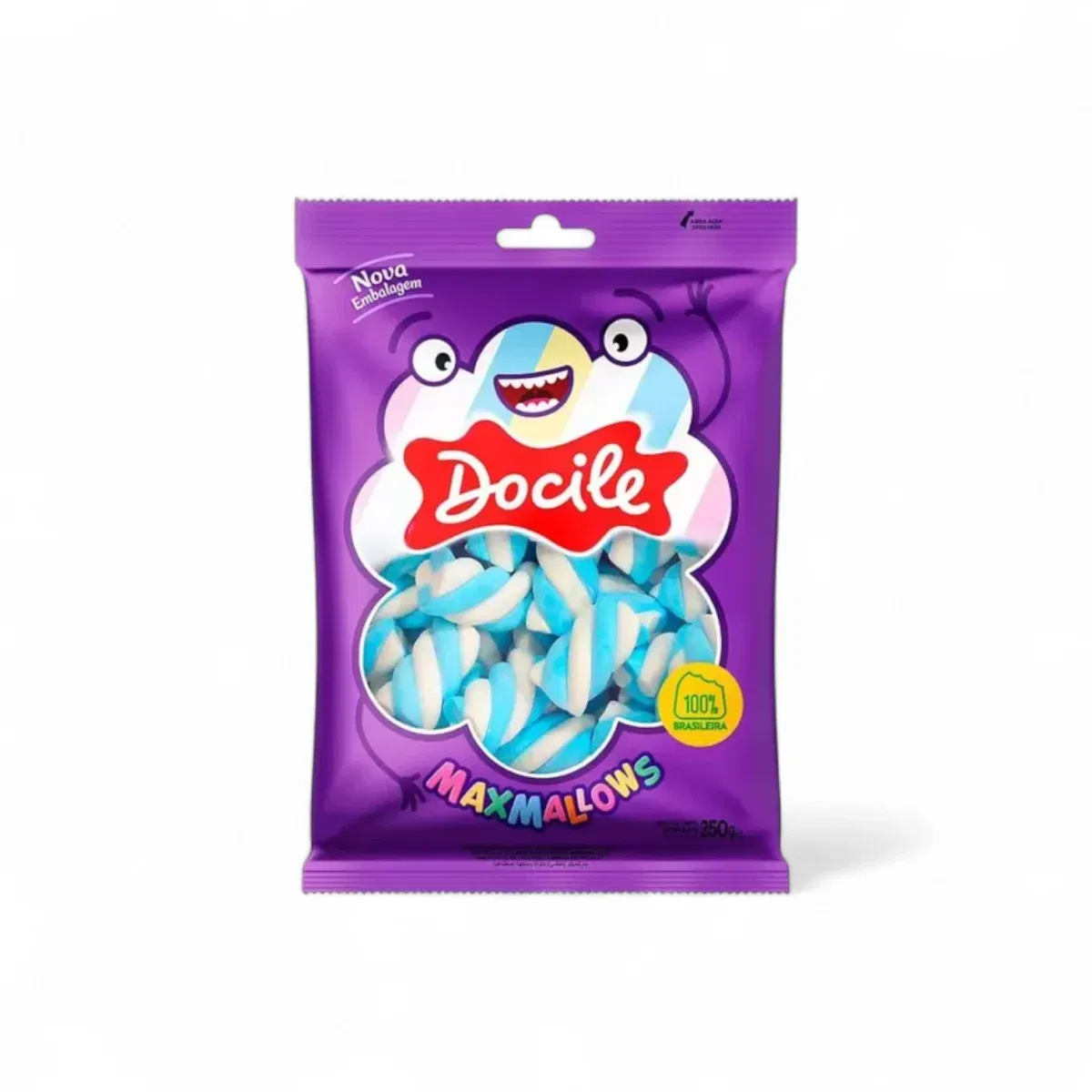 malvaviscos_docile_celeste_250gr Malvaviscos Marshmallows DOCILE Celeste 250grs - Imagen 1