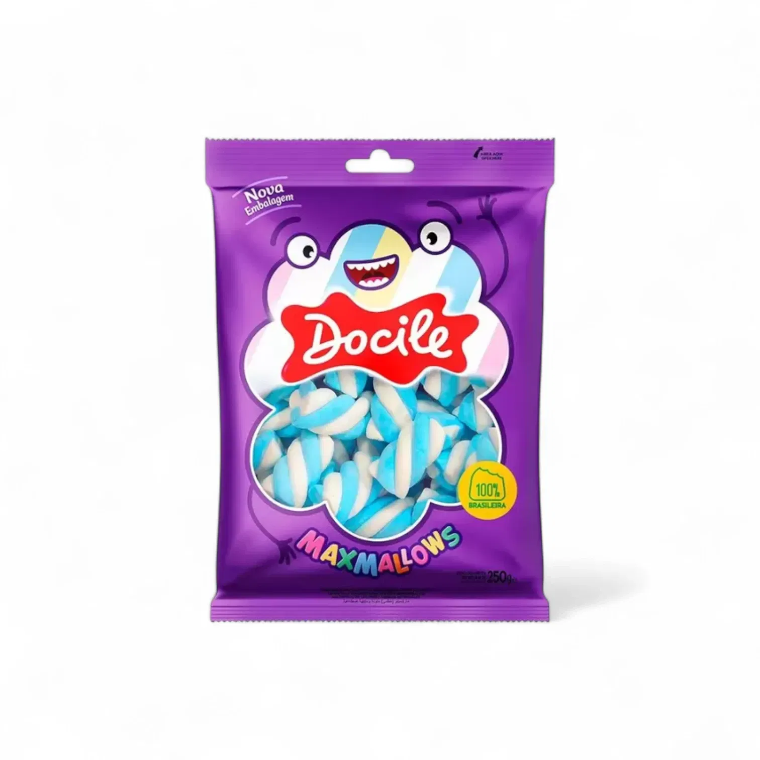 malvaviscos_docile_celeste_250gr Malvaviscos Marshmallows DOCILE Celeste 250grs - Imagen 1
