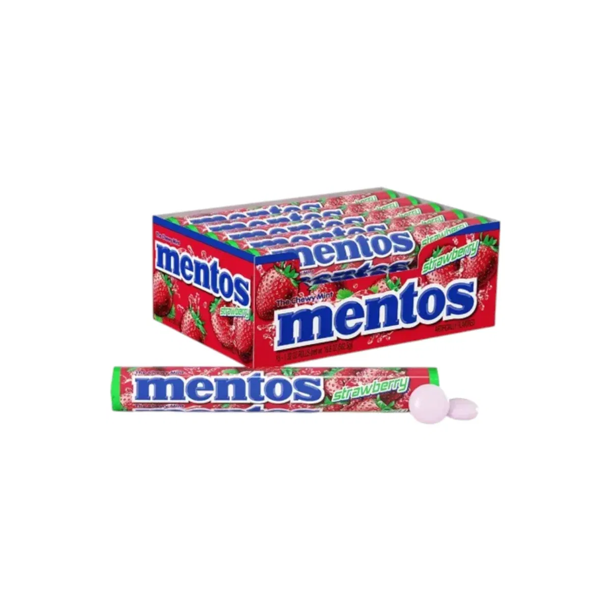 Mentos Frutilla – Caja x12 - Imagen 2